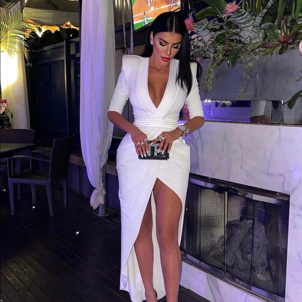 Zhivago Eye of Horus Gown in White